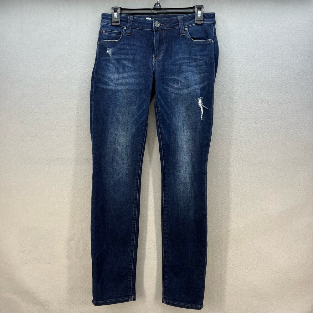 Kut From The Kloth Jeans Women's 0 Dark Blue Catherine Boyfriend Preppy Normcore